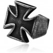 Bague homme croix 