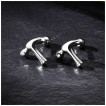 Boucles d'oreilles barbell Marteau  clou en acier (Paire)