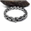 Bracelet homme en acier  gros maillons dragon