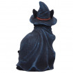 Figurine chat  chapeau et cape de sorcier (18,5cm)