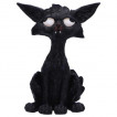 Figurine chat noir dbile (20cm)