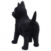 Figurine chat noir en balade (20cm)