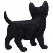 Figurine chat noir en balade (20cm)