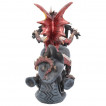 Figurine Dragon sur sa moto