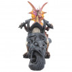 Figurine Dragon sur sa moto