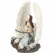 Grande figurine femme Ange prisonnire  genoux 