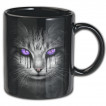 Lot de 2 mugs  chat chauve-souris et chat aux yeux violets