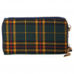 Petit sac bandoulire bleu et tartan  renard scandinave - Banned