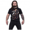 T-shirt biker homme  chien bulldog sur sa moto