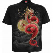 T-shirt homme  dragon asiatique tenant la lune