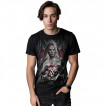 T-shirt homme  grande prtresse de la mort avec crane et serpent