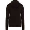 Sweat capuche femme  chat noir faisant un fuck et griffures violettes