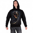 Sweat-shirt homme  capuche Serpent Basilic menaant