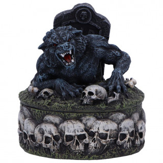 Figurine loup garou mergent d'une tombe  (12cm)