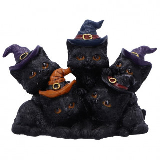 Figurine reprentant 5 chatons magiciens (18cm) (A PESER)