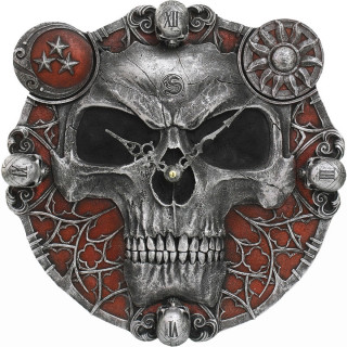 Pendule gothique  tte de mort "SANDS OF DEATH" (28cm)