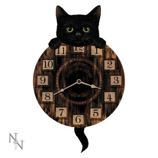 Pendule  petit chat noir (32cm) - Nemesis Now