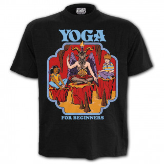 T-shirt homme BAPHOMET - Steven RHODES - Yoga for beginners (licence officielle)