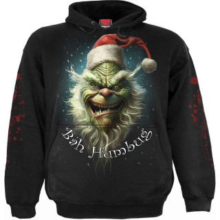 Sweat capuche homme gothique  grincheux grimaant de Noel