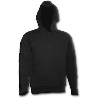 Sweat-shirt gothique homme  manches dcores de tresses